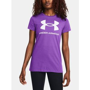 Under Armour UA Rival Logo SS Triko Fialová obraz