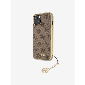 Guess 4G Charm Zadní Kryt pro iPhone 13 Brown Obal na telefon Fialová obraz