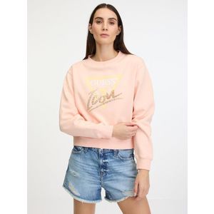 Guess Icon Sweatshirt Mikina Oranžová obraz