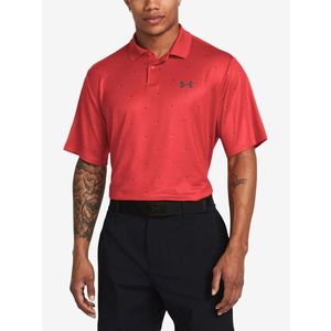 Under Armour UA Perf 3.0 Printed Polo triko Červená obraz