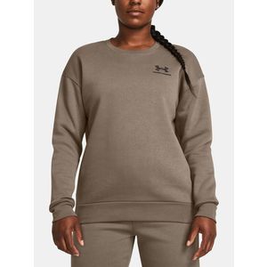 Under Armour Essential Fleece Crew Mikina Hnědá obraz