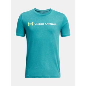 Under Armour UA B Logo Wordmarrk SS Triko dětské Modrá obraz