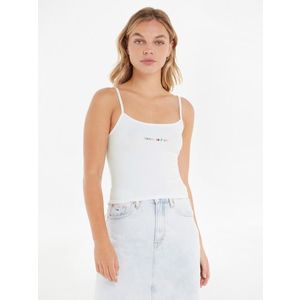 Tommy Jeans Linear Strap Top Tílko Bílá obraz