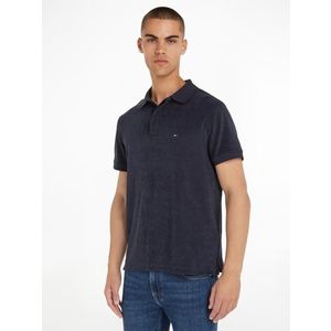 Tommy Hilfiger Micro Towelling Polo triko Modrá obraz