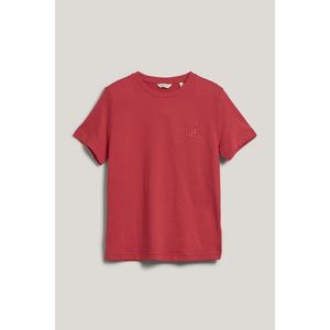 TRIČKO GANT REG TONAL SHIELD SS T-SHIRT BRIGHT RED obraz