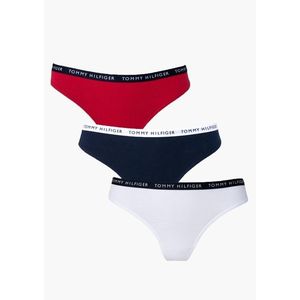 Dámské tanga Tommy Hilfiger UW0UW02829 0WS 3PACK L Mix obraz