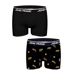 Pánské boxerky John Frank JF2BTORA05 2 pack L Černá obraz