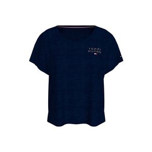 Dámské tričko Tommy Hilfiger UW0UW05570 DW5 L Tm. modrá obraz