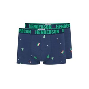 Pánské boxerky Henderson 41926 2PACK L Tm. modrá obraz