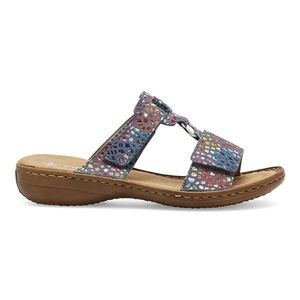 Pantofle Rieker 608P9-10 Přírodní kůže (useň) - Lícová obraz