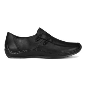 Polobotky Rieker L1751-00 Syntetický materiál, Přírodní kůže (useň) - Lícová obraz