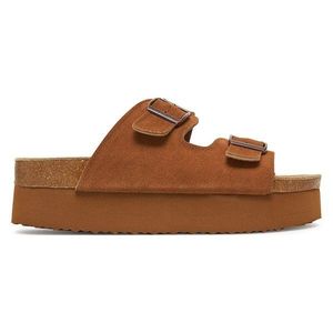 Pantofle DeeZee DZ-C1 Přírodní kůže (useň) - Semiš obraz