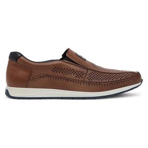 Polobotky Rieker 11950-25 Přírodní kůže (useň) - Lícová obraz