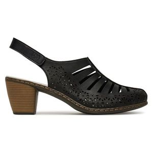 Lodičky Rieker 40959-00 Přírodní kůže (useň) - Lícová obraz