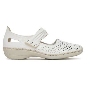 Polobotky Rieker 41399-80 Přírodní kůže (useň) - Lícová obraz