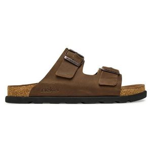 Pantofle Rieker 21190-26 Přírodní kůže (useň) - Nubuk obraz