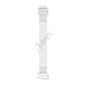 Silikonové ramínko kolem krku Julimex (RT-07) 10 mm kov Bílá Uni obraz