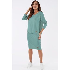 Sukně Italian Fashion Stella Midi - bavlna Mátová XL obraz