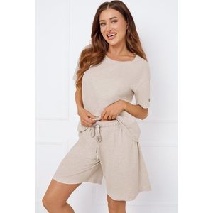 Letní dámský komplet Italian Fashion Isola - bavlna Béžová 2XL obraz