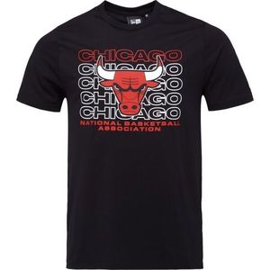 New Era CHICAGO BULLS NBA STACK WORDMARK Pánské triko, černá, velikost obraz