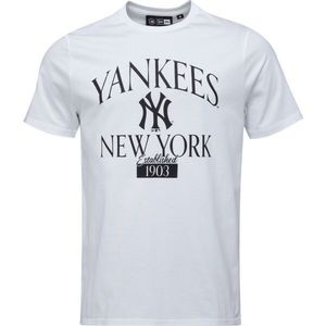 New Era NEW YORK YANKESS MLB ARCH WOODMARK Pánské triko, bílá, velikost obraz