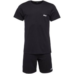Fila SET SHORT SLEEVES T-SHIRT AND SHORT PANTS IN JERSEY Pánské pyžamo, černá, velikost obraz