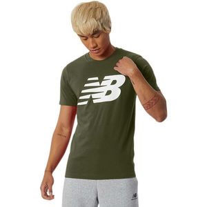 New Balance NB CLASSIC NB TEE Pánské triko, khaki, velikost obraz