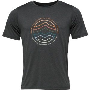 Columbia KWICK HIKE GRAPHIC SS TEE Pánské triko, tmavě šedá, velikost obraz