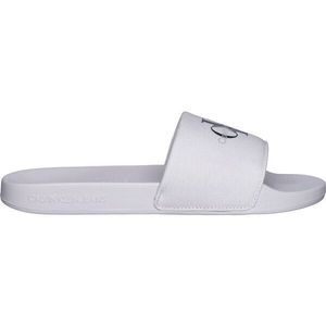 Calvin Klein SLIDE MONOGRAM CV Pánské pantofle, bílá, velikost obraz