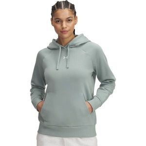 Under Armour RIVAL FLEECE HOODIE Dámská mikina, světle zelená, velikost obraz