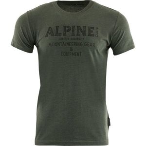 ALPINE PRO BREGAR Pánské triko, khaki, velikost obraz
