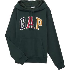 GAP LOGO Dámská mikina, tmavě zelená, velikost obraz
