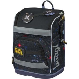 BAAGL ZIPPY PLUS PIXEL SPACE Školní aktovka, černá, velikost obraz