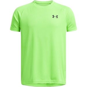 Under Armour TECH TEXTURED Chlapecké tričko, reflexní neon, velikost XS obraz