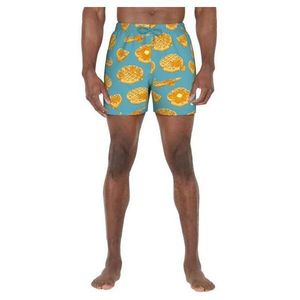 Nike MULTI PRINT Pánské plavecké šortky, žlutá, velikost obraz