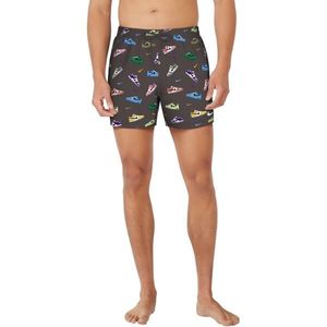 Nike MULTI PRINT Pánské plavecké šortky, hnědá, velikost obraz