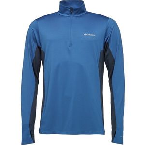 Columbia THREE PITCH HALF ZIP Pánské triko, modrá, velikost obraz