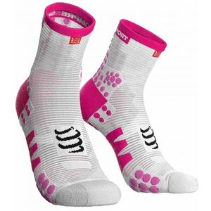 Compressport RACE V3.0 RUN HI Běžecké ponožky, bílá, velikost obraz