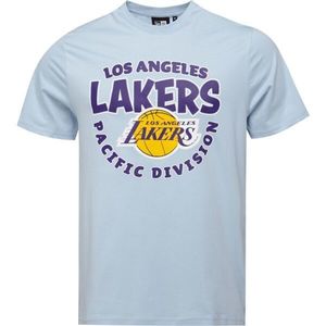 New Era LA LAKERS NBA BUBBLE WORDMARK Pánské triko, světle modrá, velikost obraz