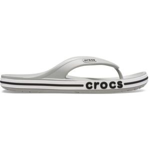 Crocs BAYABAND FLIP Unisex žabky, šedá, velikost 43/44 obraz