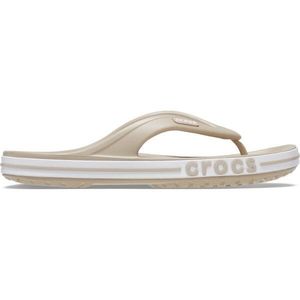 Crocs BAYABAND FLIP Unisex žabky, béžová, velikost 43/44 obraz