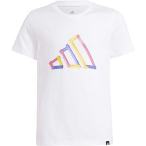 adidas BIG LOGO TEE Dětské tričko, bílá, velikost obraz