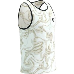 Compressport PERFORMANCE SINGLET M Pánské běžecké tílko, bílá, velikost obraz