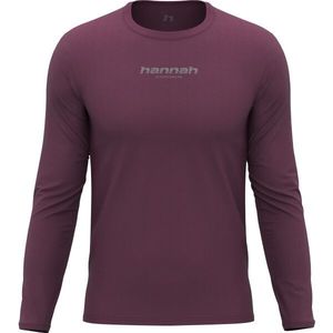 Hannah BINE L/S Pánské tričko s dlouhým rukávem, vínová, velikost obraz