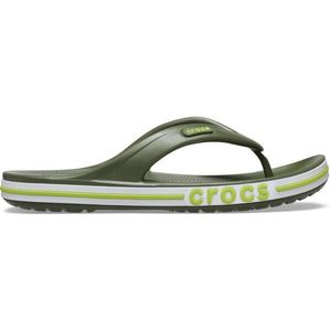 Crocs BAYABAND FLIP Unisex žabky, khaki, velikost 45/46 obraz