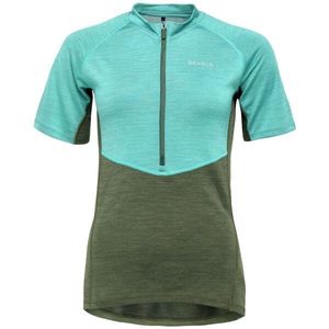 Devold STANDAL MERINO TEE ZIP NECK Dámské cyklistické triko, tyrkysová, velikost obraz