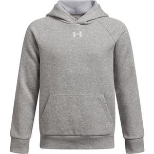 Under Armour RIVAL FLEECE HOODIE Chlapecká mikina, šedá, velikost L obraz