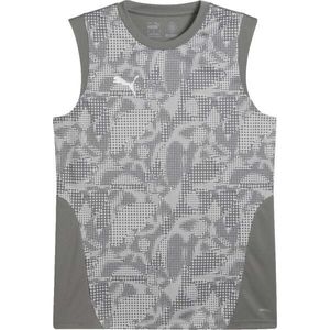 Puma TEAMCUP TRAINING SLEEVELESS JERSEY Pánské tréninkové tílko, šedá, velikost obraz