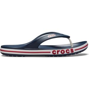 Crocs BAYABAND FLIP Unisex žabky, tmavě modrá, velikost 36/37 obraz