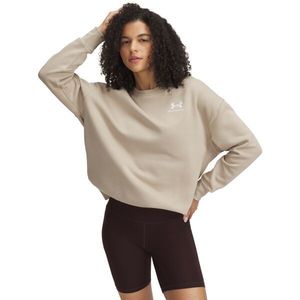 Under Armour ESSENTIAL FLC OS CREW Dámská mikina, hnědá, velikost obraz